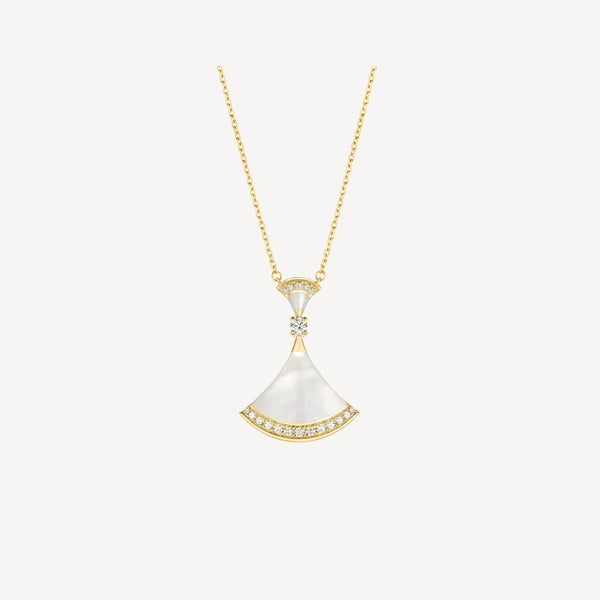 COLLANA DA SOGNO MOP ORO DIAMANTE