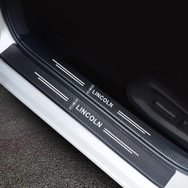 ( 4PCS ) Carbon Car Door Sills Stickers