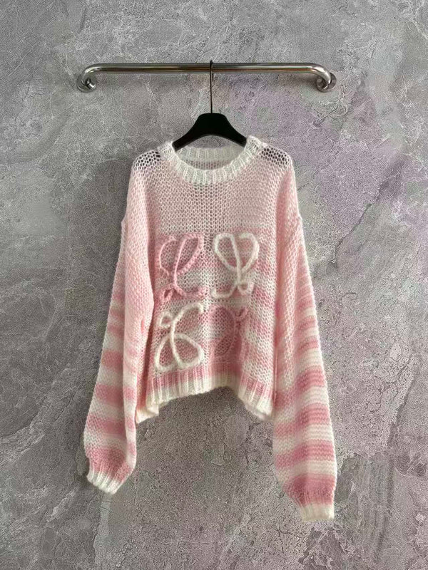 Loewe Anagram open-knit sweater