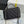 CC 25P Hidden Enamel Handle Makeup Bag Black Lychee Leather