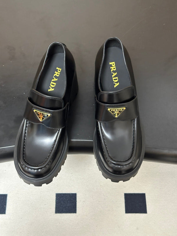 Prad 2026 Teak Loafers 85mm Cowhide 151271