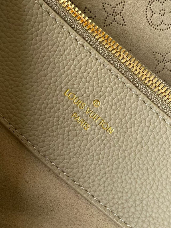 BELLA TOTE 32 IN ROSEMARY PERFORATED CALFSKIN GOLD HARDWARE