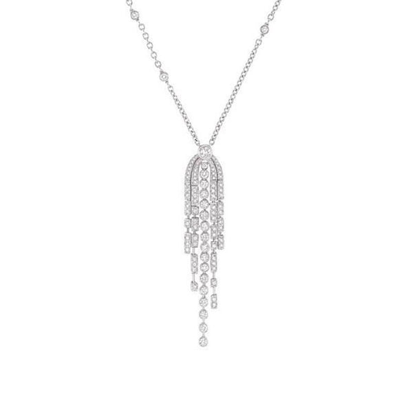 COLLANA FRANGE ARGENTO DIAMANTE