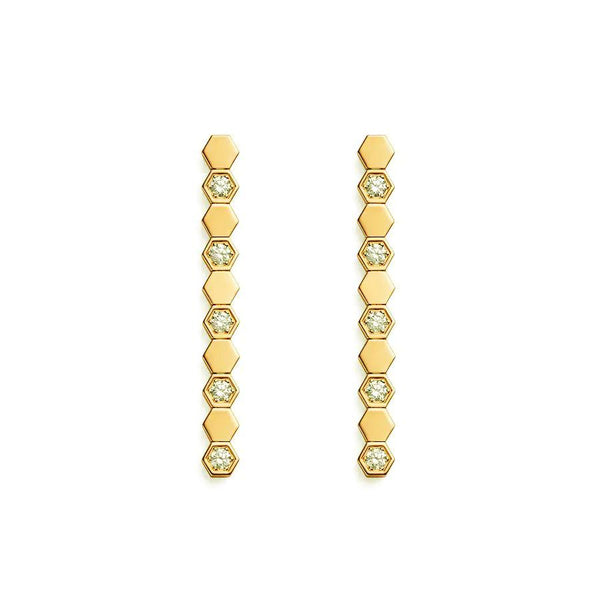 ORECCHINI LUNGHI BEE LOVE IN ORO E DIAMANTI