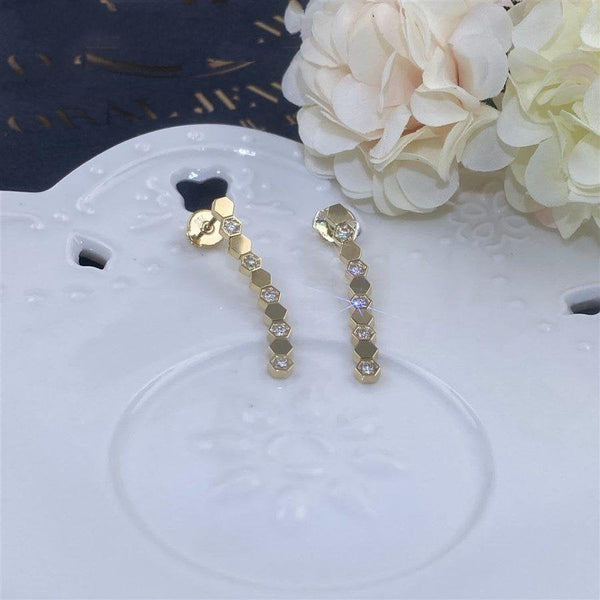 ORECCHINI LUNGHI BEE LOVE IN ORO E DIAMANTI