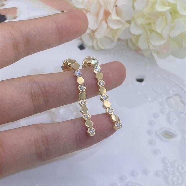 ORECCHINI LUNGHI BEE LOVE IN ORO E DIAMANTI