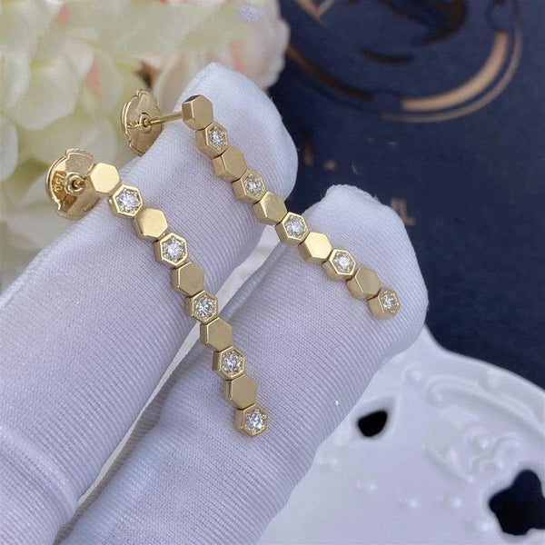 ORECCHINI LUNGHI BEE LOVE IN ORO E DIAMANTI