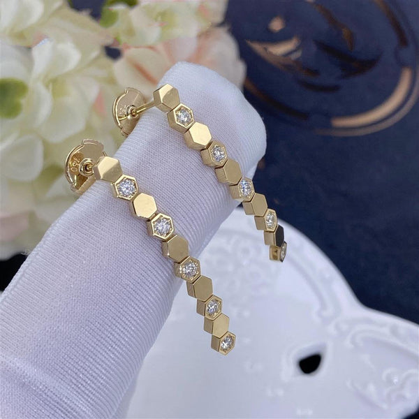 ORECCHINI LUNGHI BEE LOVE IN ORO E DIAMANTI