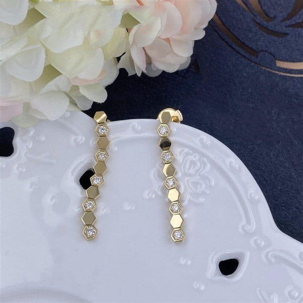 ORECCHINI LUNGHI BEE LOVE IN ORO E DIAMANTI
