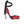 CL Cassia Lace Up 100Mm Strappy Pumps Roses Printed Crepe Satin Multicolor