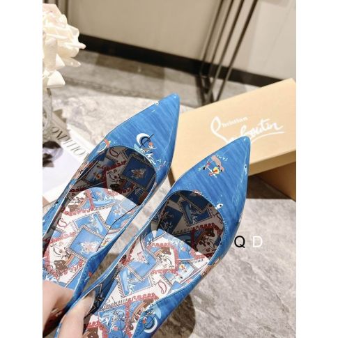 CL Hot Chick Pumps 100mm Loubi Odyssey Patent Leather Multicolor