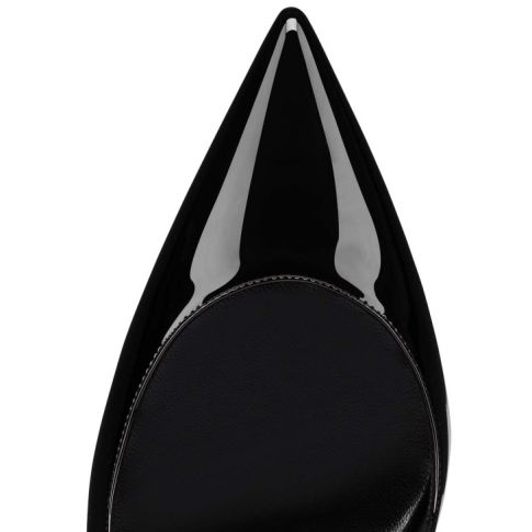 CL Hot Chick Sling 100 Mm Sling Back Pumps Patent Leather Black