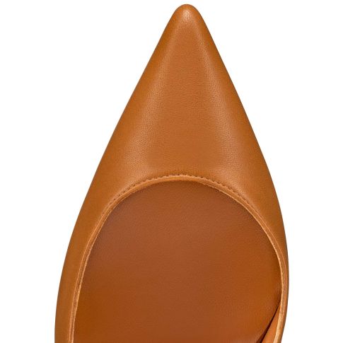 CL Hot Chick Sling Pumps 100mm Nappa Leather Nude 4