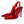 CL Hot Chick Sling Pumps 100mm Patent Calf Leather Red