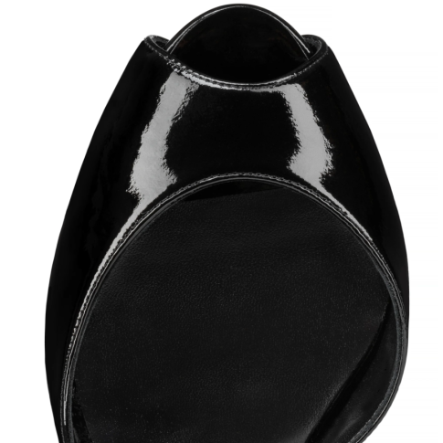 CL Jenlove Alta Pumps 120mm Patent Vog Leather Black