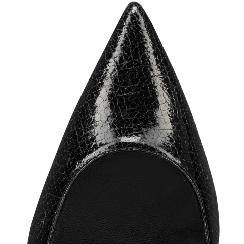 CL Jenlove Pumps 100mm Star Textured Specchio Leather Black