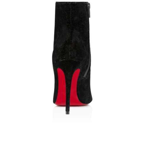 CL Kate Max Booty 100mm Low Boots Velvet d'Or Black