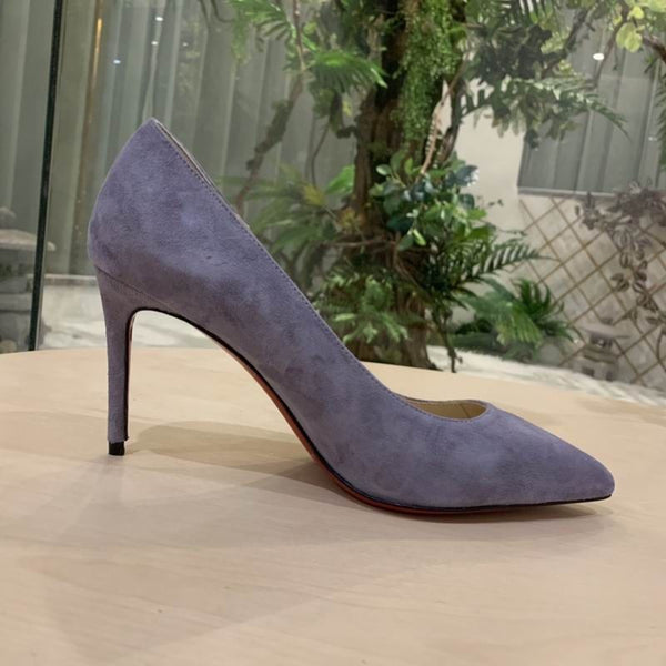 CL Kate Pumps Veau Velours Smoke