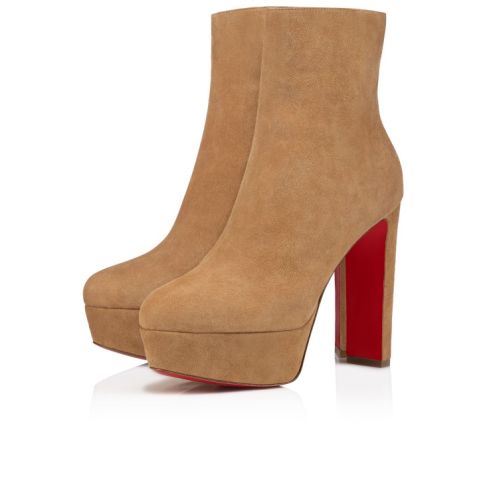 CL Loo Booty 130 Mm Low Boots Veau Velours Lionne