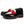 CL Penny Lug Woman Loafers Calf Leather And Red Veau Velours