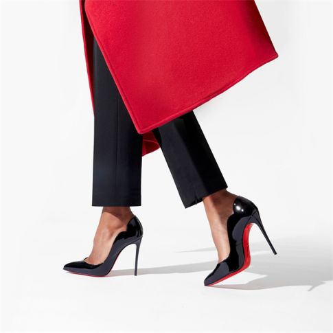 CL Pumps Hot Chick 100 mm Black Patent calf