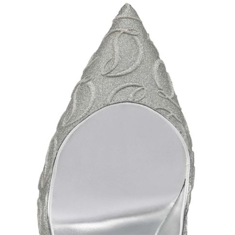 CL Pumps Hot Chick 100 mm Silver/lin Silver Calf
