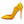 CL Pumps Hot Chick 100 mm Yellow/lin Yellow Patent