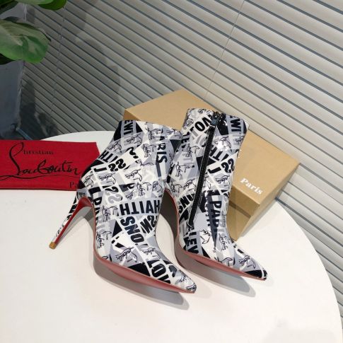 CL So Kate Booty Ankle Boots 100mm Patent Multicolor