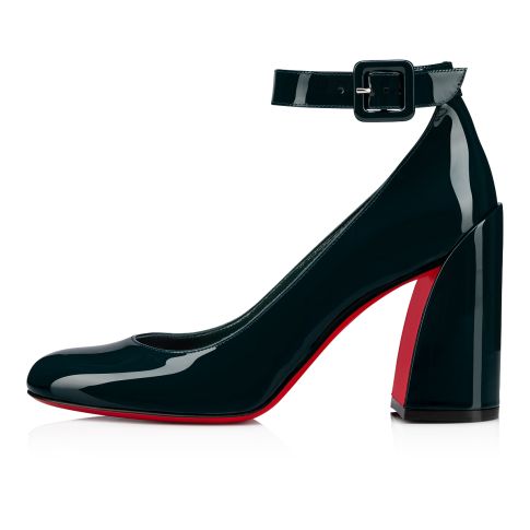 CL So Sab Pumps 85mm Patent Leather Vosges Green