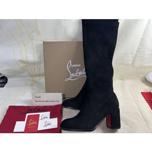 CL Stretchadoxa Botta Alta 70MM Boots Veau Velours Black