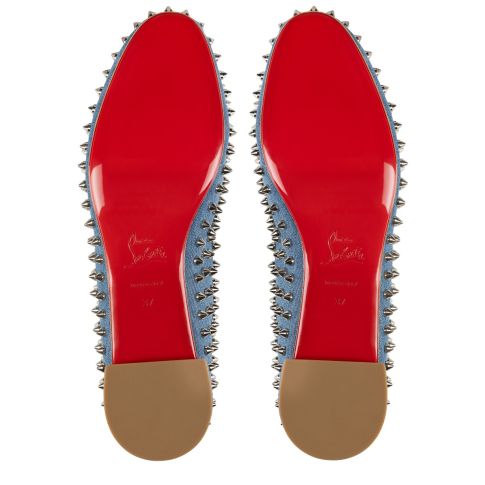 CL Sweetie Jane Spikes Ballerina Pump Cotton Denim