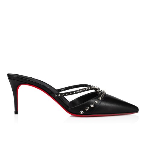CL Tatoosh Spikes Mule Pump 70 mm Pelle di Capretto Nero