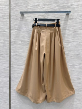 CD 2025 Wide-leg Pants With Drape Polyester Cotton