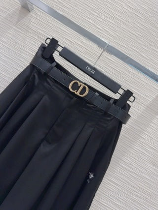 CD 2025 Wide-leg Pants With Drape Polyester Cotton