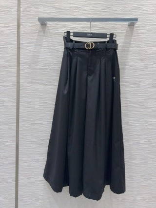CD 2025 Wide-leg Pants With Drape Polyester Cotton