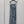 CD 25 Print Suspender Skirt Light Gray and Navy Blue Polyester