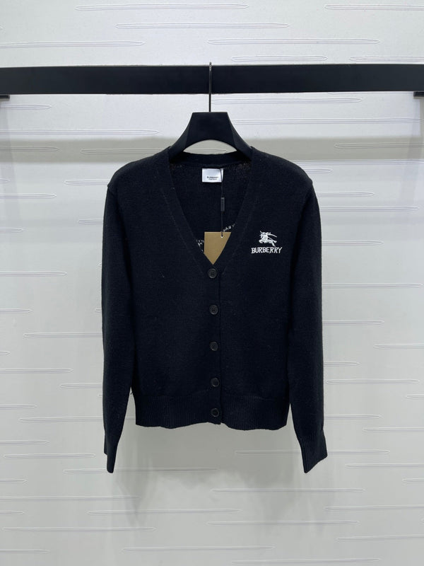 Burberry 25 V-neck Long-sleeved Cardigan Wool