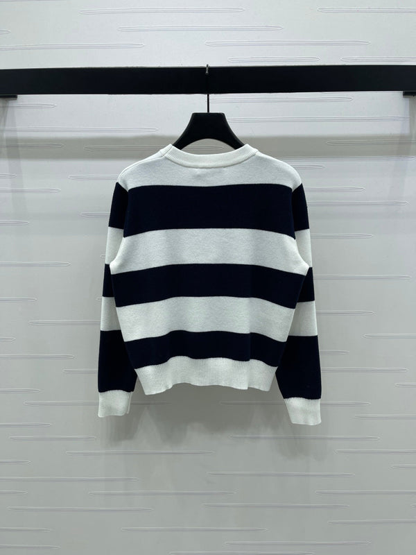 Dior 2025 Striped Pullover Long-sleeved Sweater Wool 321304