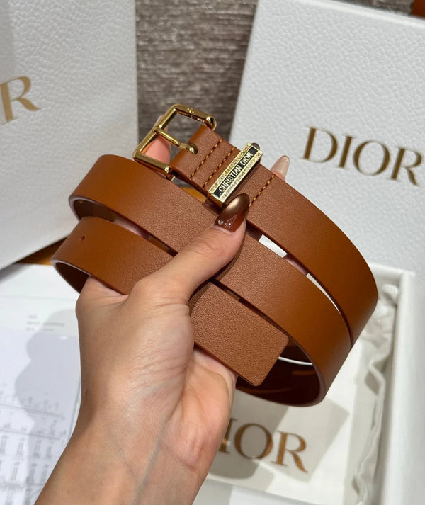CD 2026 Night Code Belt 25mm Smooth Cowhide Leather