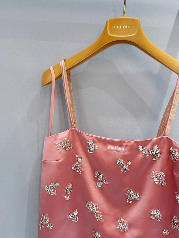 Caraco Miu en mélange d'acétate et de strass YB