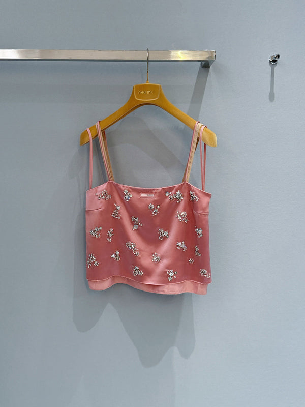 Caraco Miu en mélange d'acétate et de strass YB
