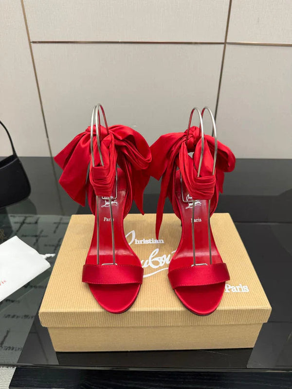 CL 2026 Sevillana 100mm Crepe Sandals Silk Sheepskin 791574