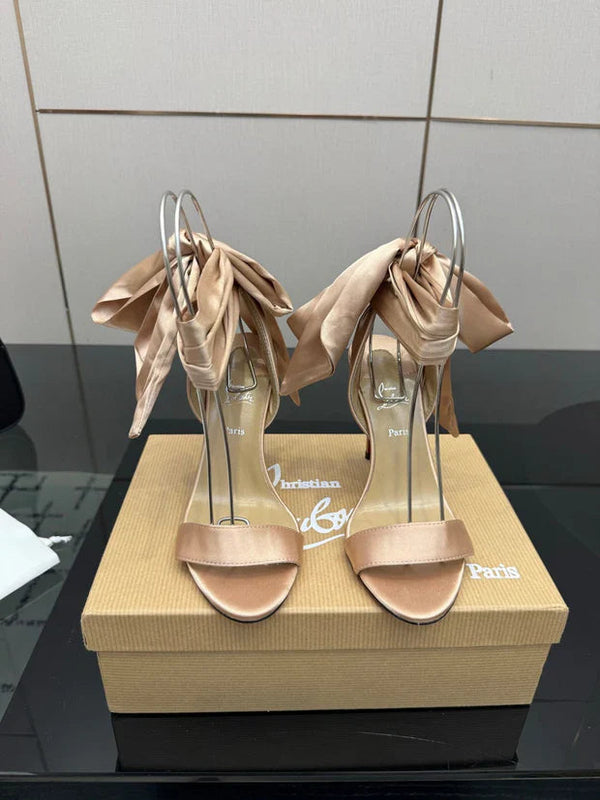 CL 2026 Sevillana 100mm Crepe Sandals Silk Sheepskin 791574