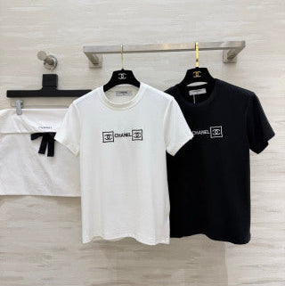 CC 26 Embroidered Logo T-Shirt in Cotton