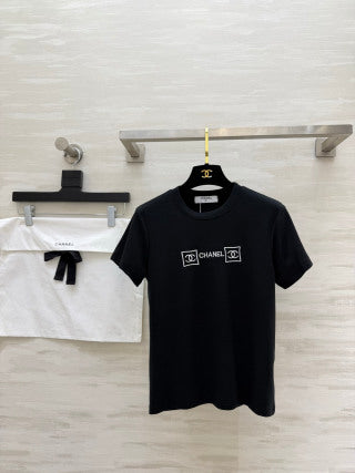 CC 26 Embroidered Logo T-Shirt in Cotton