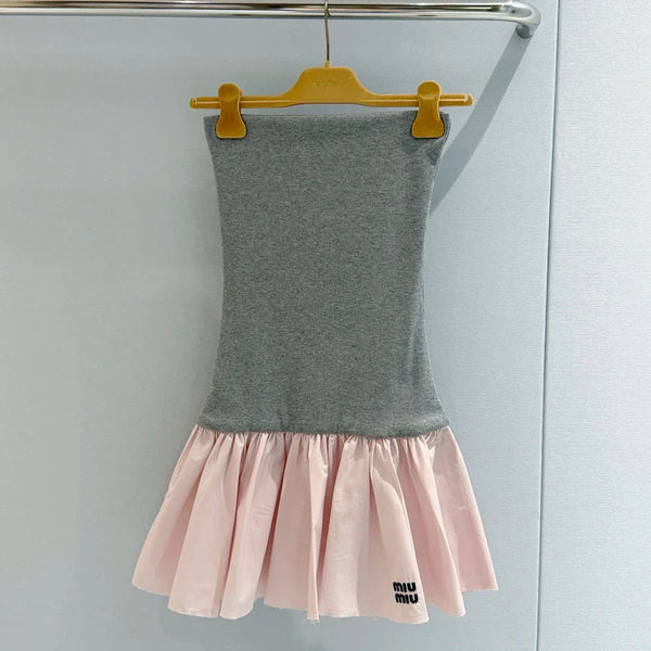 Miu 2026 Strapless Dress Cotton 444940