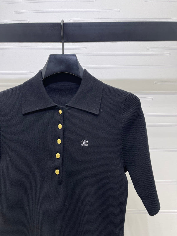 Chemise CL en Tencel rayée à col et manches courtes