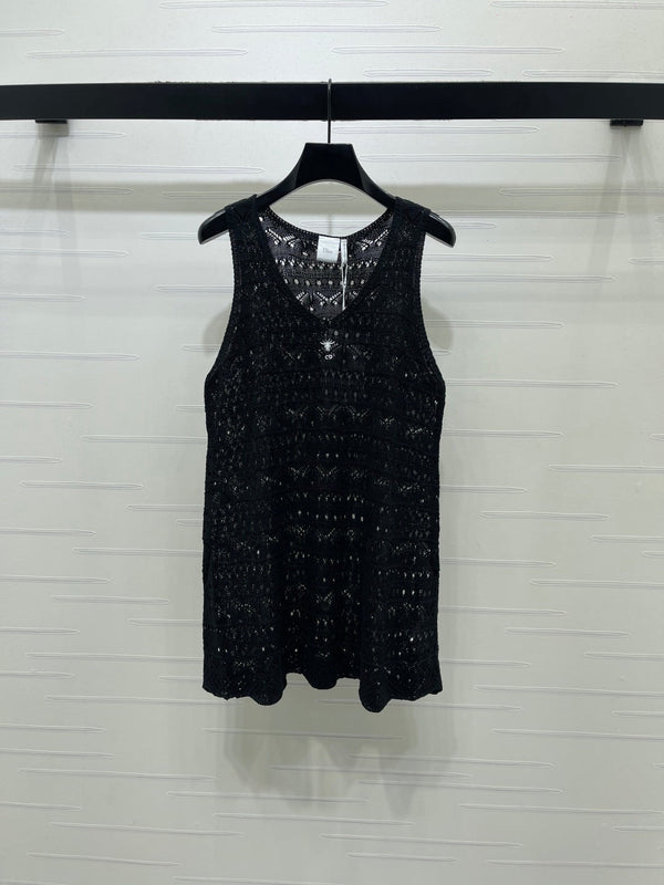 CD Knit Vest Dress Tencel 392669