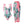 GG Tropical Floral Print One-Piece Swimsuit Green Pink 330760