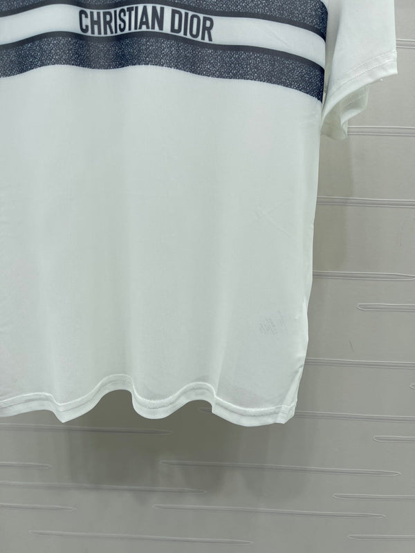 CD Mesh Logo T-Shirt White Polyester 401570